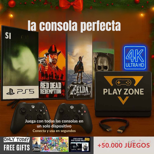 Playzone™ – Super Consola de Juegos Retro y Modernos