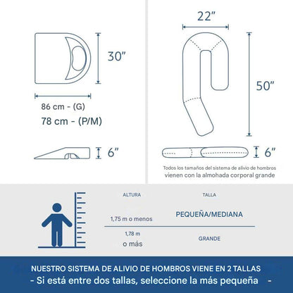 Almohada de alivio para los hombros MedCline